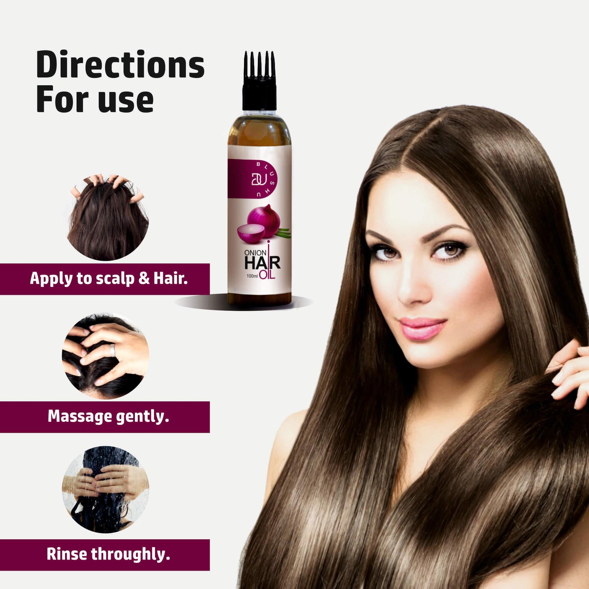 Revitalize Your Tresses with BlushU Red Onion Hair Oil – Nourish ...