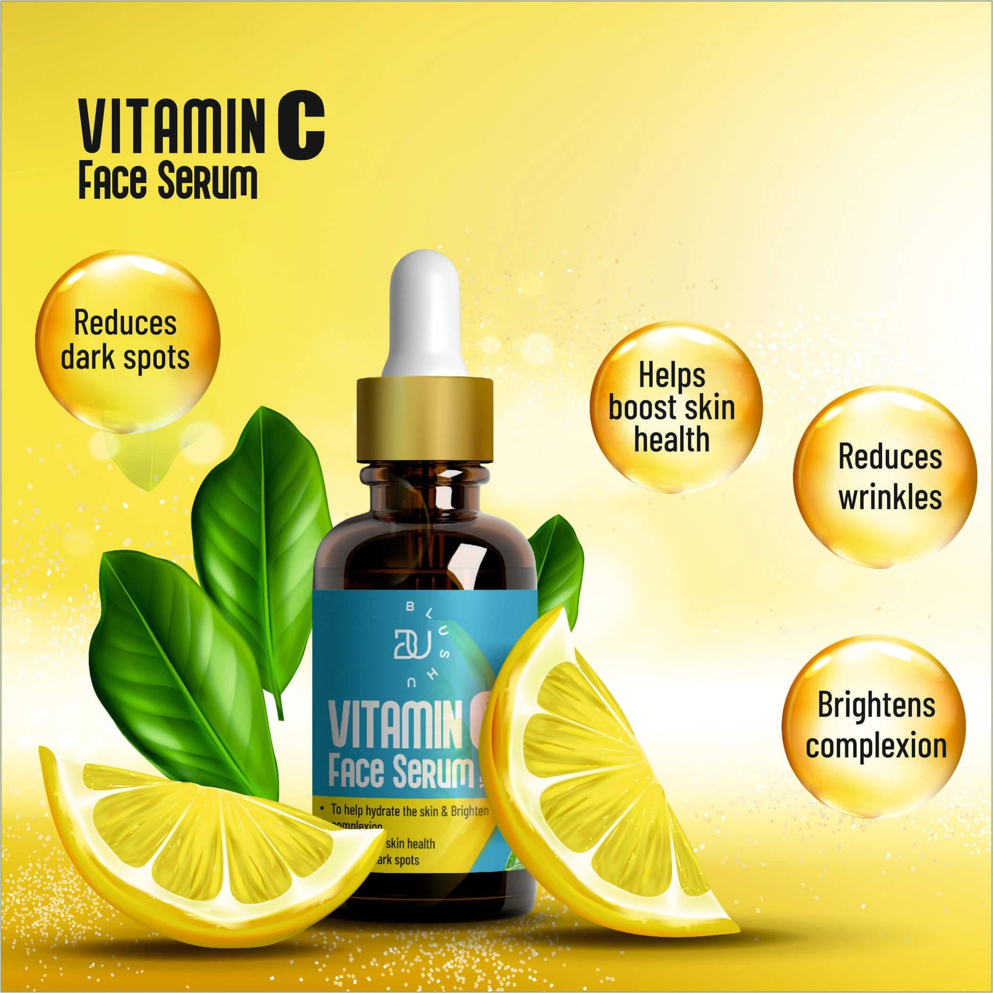 BlushU Vitamin C Face Serum - Blushu Cosmetics