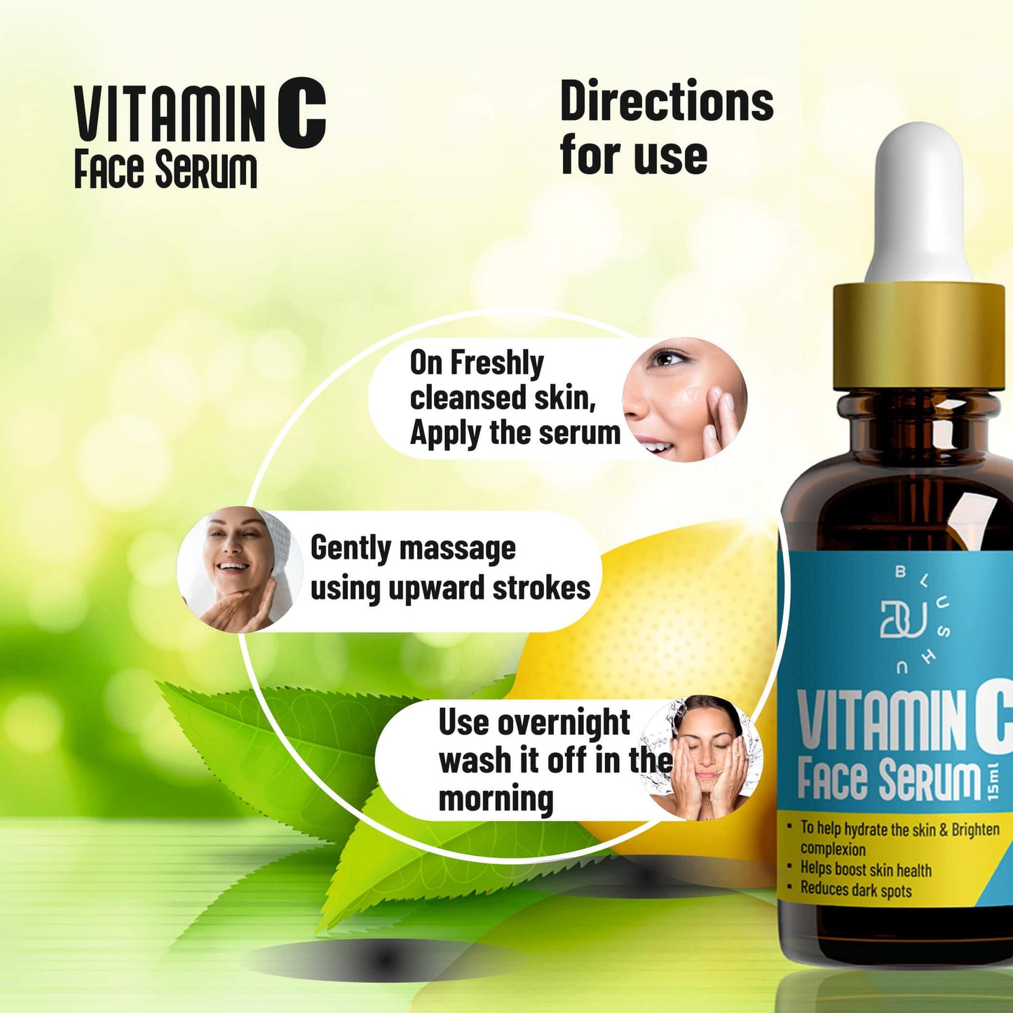 BlushU Vitamin C Face Serum - Blushu Cosmetics