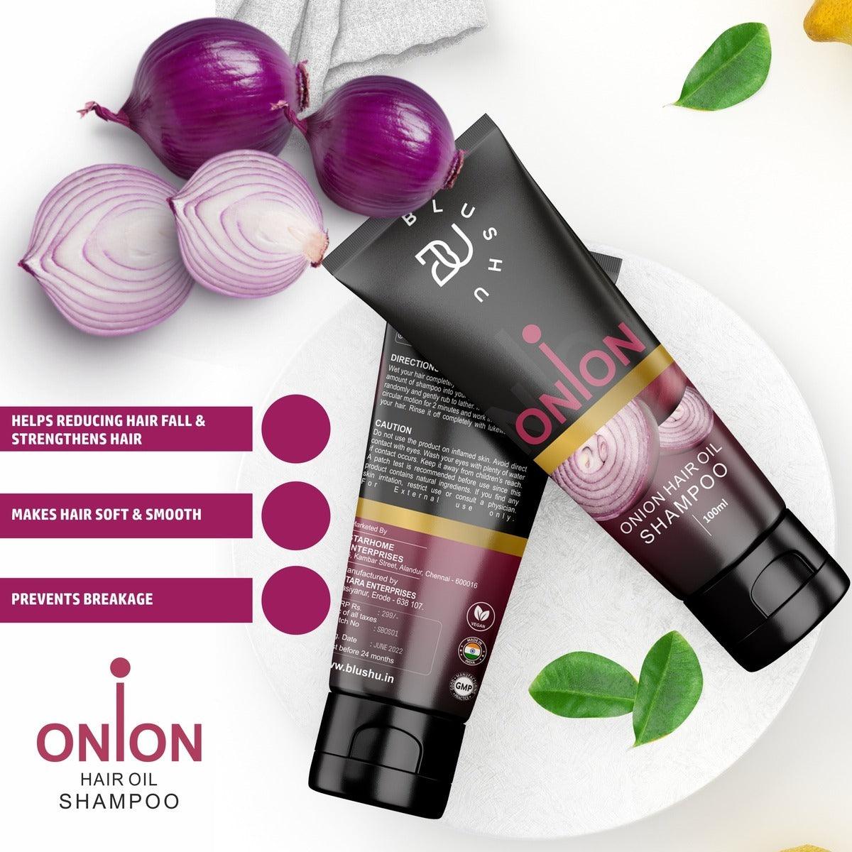 BlushU Red Onion Hair Shampoo - Blushu Cosmetics